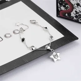 designer jewelry bracelet necklace ring Xiao same five pointed star cat Bracelet hip hop
