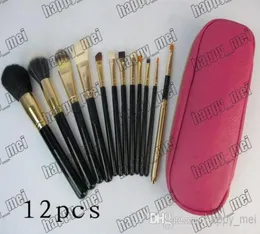 ePacket New Makeup Blusher 12 Pieces Brush With leather Pouch8882846266