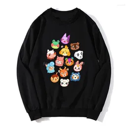 Men's Hoodies Men Hoodie Animal Crossing Chibi O-neck Sweater Sweatshirt Harajuku Streetwear