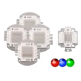 Chip LED ad alta potenza 50W Multicolore RGB Rosso Verde Blu Giallo Colore pieno Intensità super luminosa SMD COB Emettitore di luce Componenti Diodo 50 W Lampadina Lampade Perline DIY oemled