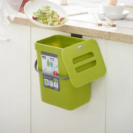 Waste Bins Kitchen Hanging Trash Can Household Cleaning Tool Bathroom Wastebasket Mini Dustbin Wall Mounted Home Bins Container Garbage Bin 230529