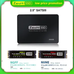 Azionamento Zsuit Solid Stato Drive M2 NVME NGFF128GB 256GB 512GB 1TB 2.5 Disco rigido interno 2280 m.2 Computer interno SATA disco rigido