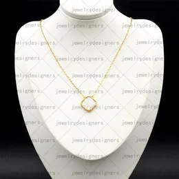 collana di design per donna a forma di fiore argento quadrifoglio collane donna charms Elegante medaglione catene da tennis 18 carati placcato oro moda gioielli regalo di nozze