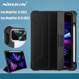 Case NILLKIN For iPad Pro 12 9 Case 2022/2021 Magnetic Case For iPad Pro 11 2022/2021 Camera Protection Cover With Pencil Holder