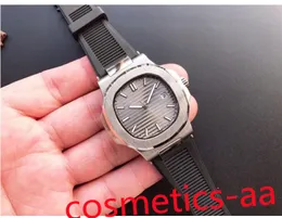 Многоцветные резиновые ремешки Мужские 40 мм дизайнерские часы Прозрачные обратные автоматические механические спортивные водонепроницаемые часы моды сапфировые стеклянные часы