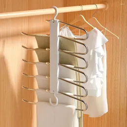 Hängar byxor rack fällbart byxa rostfritt stål icke-halkhängare bärbar spara utrymme anti-glidbyxa för klädarrangör