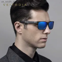 サングラスVeithdia Men Sunglasses Aluminum偏光ミラーサングラスを運転するスポーツゴーグルアイウェアアクセサリー6560 L230523