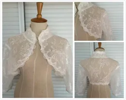 High Quality Wedding Bridal Wraps Jackets With Illusion 34 Long Sleeves Cheap Custom Wedding Bolero Wraps 1172692