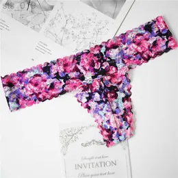 Briefs Panties Voplidia Floral Lace Thong Panty VS Women Floral Thongs and G String Tanga Panties Underwear Sexy Lingerie Panty Seamless T-Back J230530