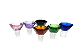 thick glass bowl piece for bong male 14mm 18mm glass bongs pieces bowls square glass water pipe hookah tobacco smoking accessory4321015