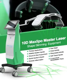 CE المعتمدة Maxlipo Master Leight Lovel إزالة الدهون غير مؤلم آلة التخسيس 10D الأضواء الخضراء