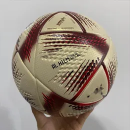 Balones de fútbol Finales de la Copa del mundo dedicados a la artesanía de ajuste de fútbol de PU de alta calidad exquisita réplica de la colección de entrenamiento de partidos AL HILM y AL RIHLA