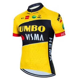サイクリングシャツはジャンボヴィスマメンズエアロジャージー軽量MTBシームレスクラフト自転車服シャツMaillot Ciclismo P230530