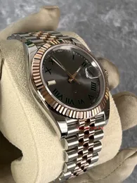 2023 Counter quality watch Jubilee 18K Everose Gold SS Roman Dial Watch Automatic Mechanical Bracelet Men's Watches waterpro258S