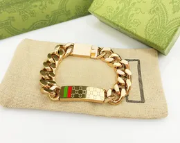19 Bangle Designer عالي الجودة Silver Love Men Women Gold Bracelets سلسلة الموضة شخصية الهيب هوب