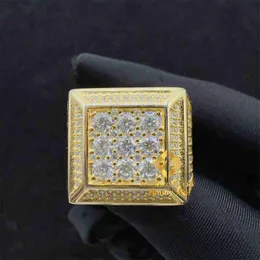 Promotion Price Gra Certificates 925 Silver Pass Diamond Tester Vvs1 Big Moissanite Full with Iced Out Men Hip Hop Ring