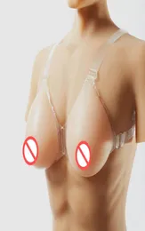 Crossdress Artificial Silicone Breast Form Big Bust Form Pads Fake Breast With Bra Straps 36DD 38D 40C6657312