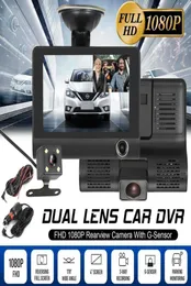 Hd Ips Screen Car Dvr 3 Lens 40 Inch Dash Camera with Rearview Camera Video Recorder Auto Registrator Dvrs Dash Cam New Arrive Ca1431837