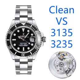 Clean vs Watch Luxury Sports Smurf Men S Watch ETA 3135 3235 자동 기계 904L 스테인리스 스틸 세라믹 시계 잠수함 디자이너 다이빙 에메랄드 그린 11661