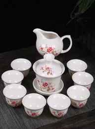 Tercih Çin Kung Fu Çay Seti İçecek Yazıları Mor Kil Seramik Binglie Dahil Tea Pot Cup Tureen Infuser Çay Tepsisi2906275