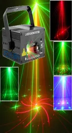 DJレーザープロジェクター18パターンレッドグリーンナイトクラブ照明Aparelho de som Home Party Laser Disco Light Stage Effect4361388
