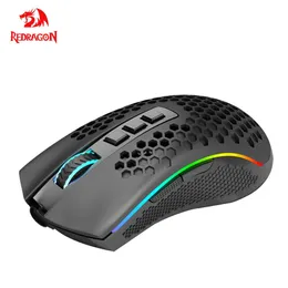 Fareler Redragon Storm Pro M808KS RGB USB 2.4G Kablosuz Hafif Oyun Fare 16000 DPI Oyuncu fareleri dizüstü bilgisayarı için programlanabilir ergonomik