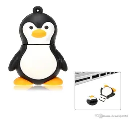 Design Real Capacity Fashion Penguin USB Flash Drive Cartoon Pen Drive 16GB64GB USB Stick5024012