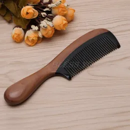 Hair Brushes Pro Natural Ox Horn Green Sandalwood Fragrant Comb Wooden Handle Combs Hair Care Drop 230529