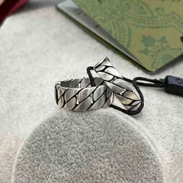 designer jewelry bracelet necklace ring Accessories interlocking hollow men's women's wide narrow ring intertwined pattern link chain