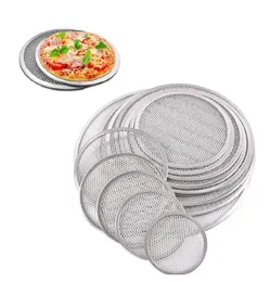Sopa Pizza Ekran Pan Pişirme Tepsisi Metal Net Yeni Dikişsiz Alüminyum Metal Net Bake Mutfak Araçları Pizza 6-22inch