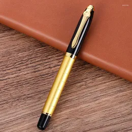 Checkered Signature Pen 0.5mm Thick Neutral Printing Logo Business Gift Office Metal Bead