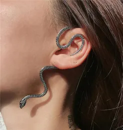 Dangle Chandelier Trend 2021 Snake Shape Earrings Women Female Crystal Gold Silver Color Metal Drop For Ear Cuff5908331