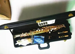 Brand new YANAGISAWA W037 Soprano Saxophone Nickel plated silver Brass Tube Gold Key Sax With Mouthpiece Reeds Bend Neck3266764
