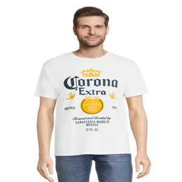 Maglietta a maniche corte grafica da uomo Corona Beer, taglie S-3XL