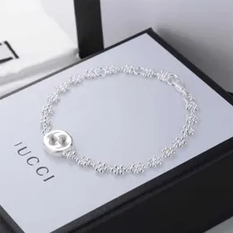 designer jewelry bracelet necklace ring snowflake 925 leisure style interlocking round bead trend women's Bracelet