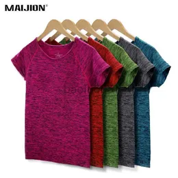 T-shirt feminina Maijion 5 cores Camisa feminina para fitness Running Sports Sports Sweat rápido SURS SULHE EXERCÍCIOS DE MANUS CURTA DE MANES CURTA J2305