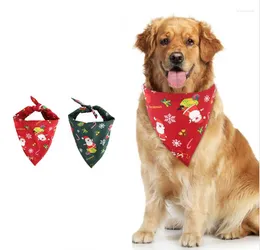 Hundhalsar jul husdjur saliv handduk triangel halsduk katt och turban tillbehör