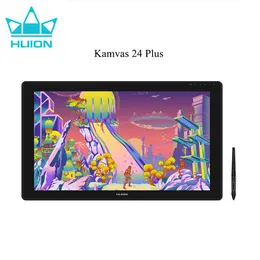 Tablets HUION Kamvas 24 Plus 23.8 Inch Graphics Tablet Monitor with Screen IPS QLED Full Laminated 140% sRGB Drawing Display Digital Pen