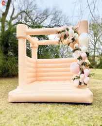2022 new trend eyecatching outdoor activities inflatable wedding bouncy castle white bouncer bounce house for with air blowe2896351