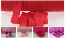 100yardsroll 58quot16MM Soft Shiny FOE fold over elastic Ribbon baby headbands Children039s Hair Accessories7272712