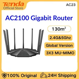 Routery TEDA WiFi Wifi Wireless Router AC23 2.4G 5 GHz WIFI Extender z 7*6DBI Zewnętrzne anteny szersze zasięg Wzmacniacz sygnału Wi -Fi