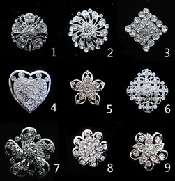 Silverton liten blomma billig brosch klar strider kristall diamante party prom pins4418769