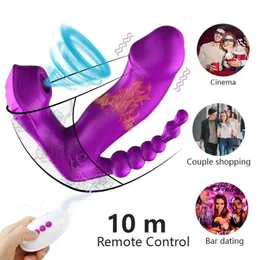 Sex toy massager Wireless Remote Control Sucking Vibrator Heating Dildo Love Egg Anal Sex Toys for Women Vagina Clit Sucker Clitoris Stimulator