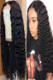 Puruvian Water Wave Weave Human Hair Bundles With Closure Peruvian Wet and Wavy Hairs 4 pieces 18 inches Natural Ocean curly4632352