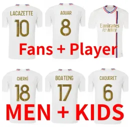 Fans player Version 23 24 Lyon CHERKI AOUAR Soccer Jerseys TOUSART 2023 2024 maillot de football shirt L.PAQUETA TOLISSO Kadewere TETE TRAORE shirts 666