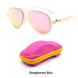 Óculos de sol Crianças de moda UV400 Óculos de sol Crianças Cool óculos de sol 100%UV Óculos de proteção para viagens para viajar menino com caixa 230530