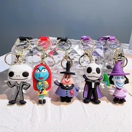Decompression Toys Halloween Pumpkin Skeleton Cartoon Doll Keychain Party Gift Toy Wholesale