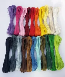 400yard lot 15mm 28 Colors Waxed Cotton CordRopeStringNecklace and Bracelet CordBeading String CordJewelry Making DIY Cord4079291