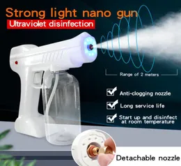 Handheld Wireless electric nano atomization disinfection spray gun 800ml blue ray powerful sanitizer spray machine home use DHL Fr4286196