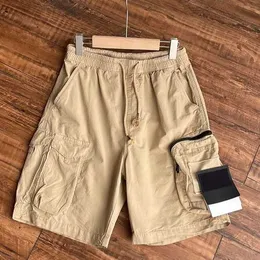 2023 Men's Pants Mens Shorts Stones Island Designers Cargo Badge Patches Summer Sweatpants Sports Trouser 2023ss Big Pocket Overalls Trousers Zippper h5